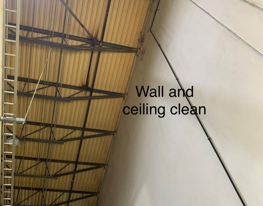 Rubber manufacturing plant ceiling wall cleaning | ceil tex inc Wall and Ceiling Cleaning