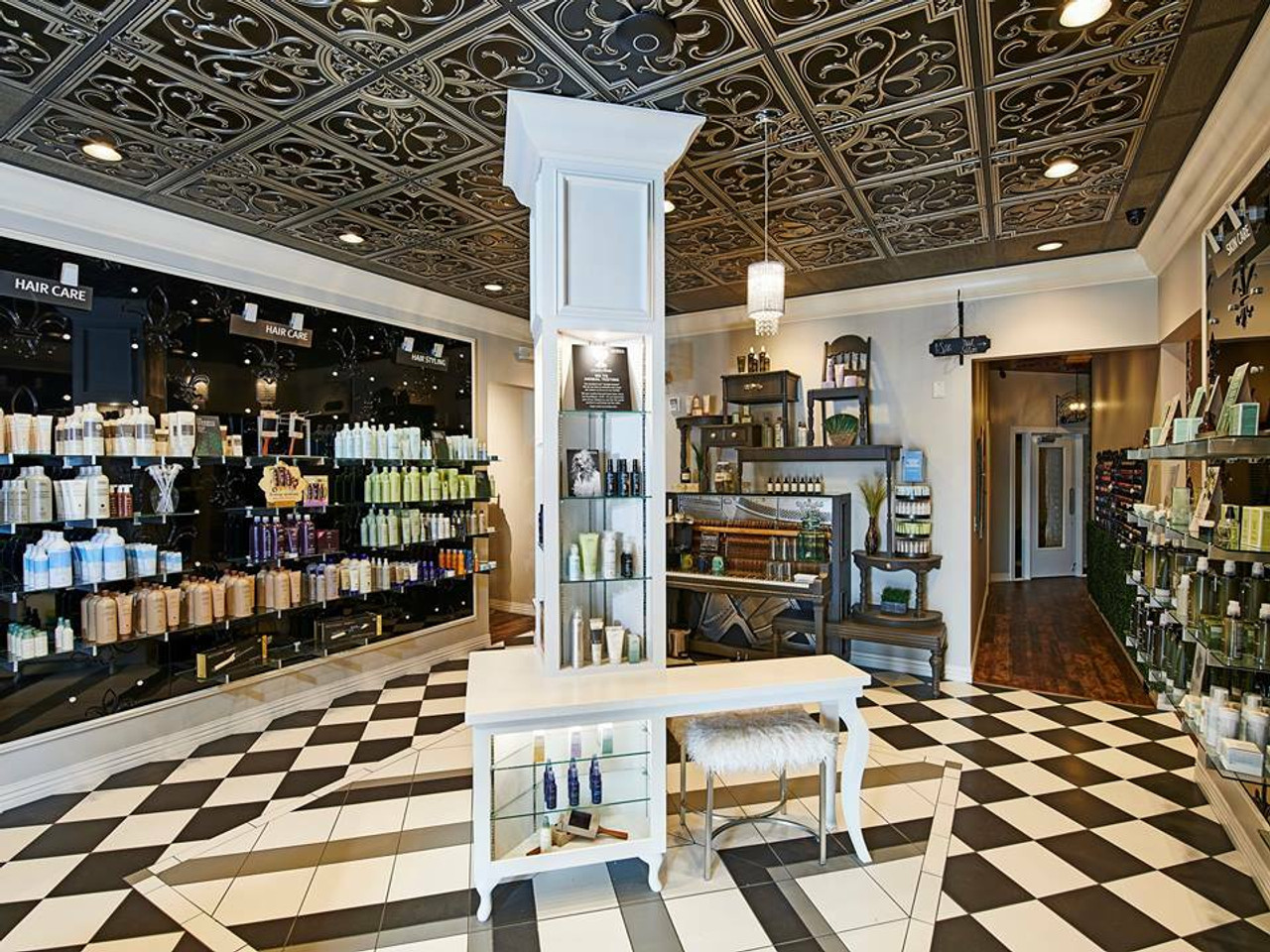 decorative ceilings in retail space