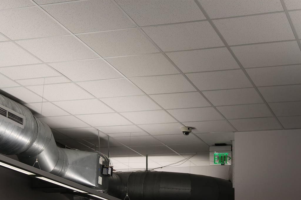 Ceiling grid maintenance