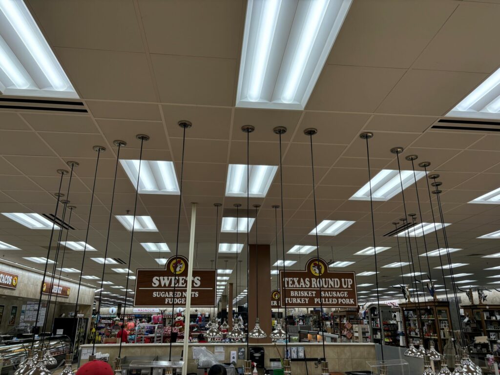 bucees ceiling project