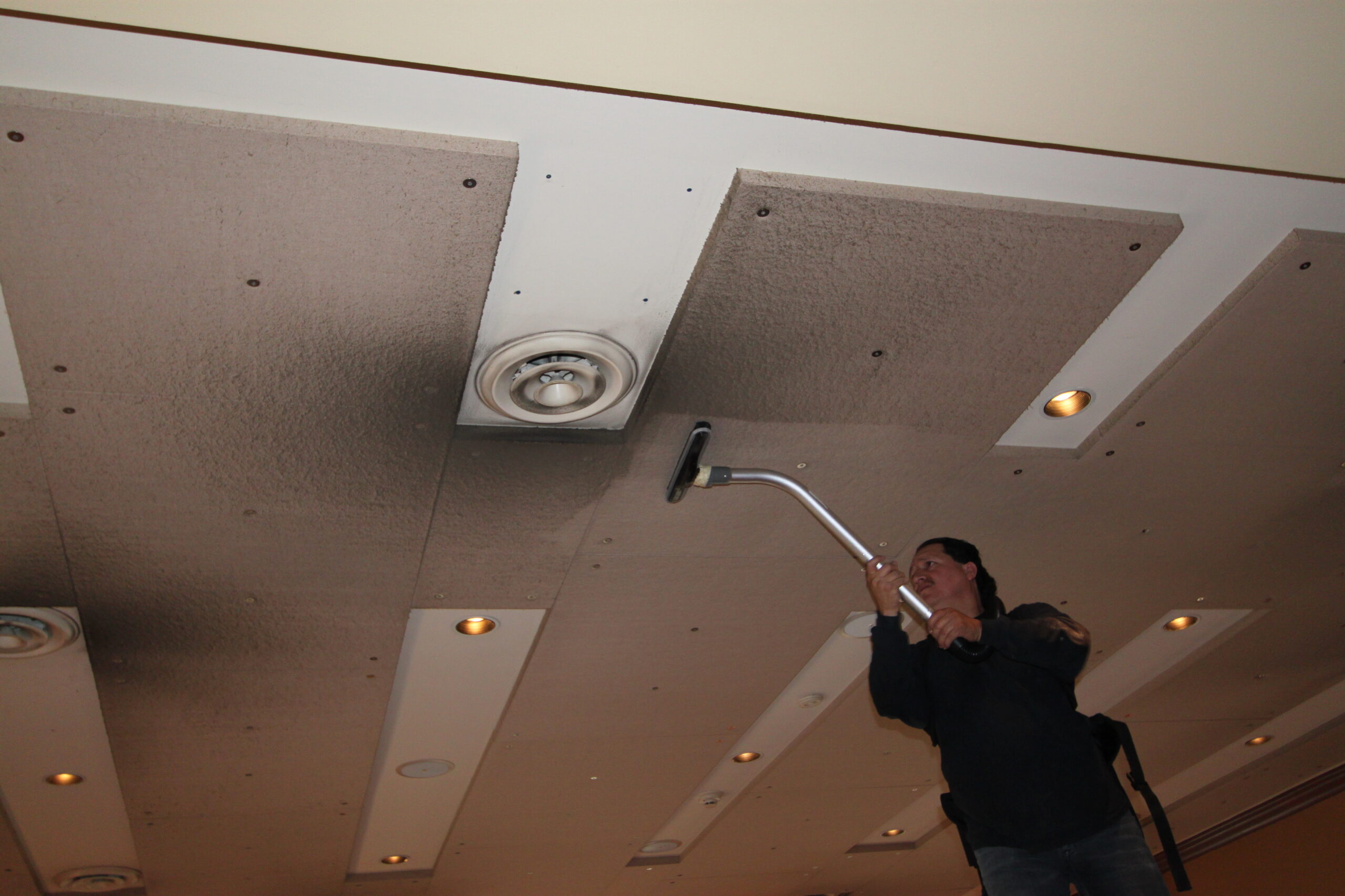 ceiling tile cleaning