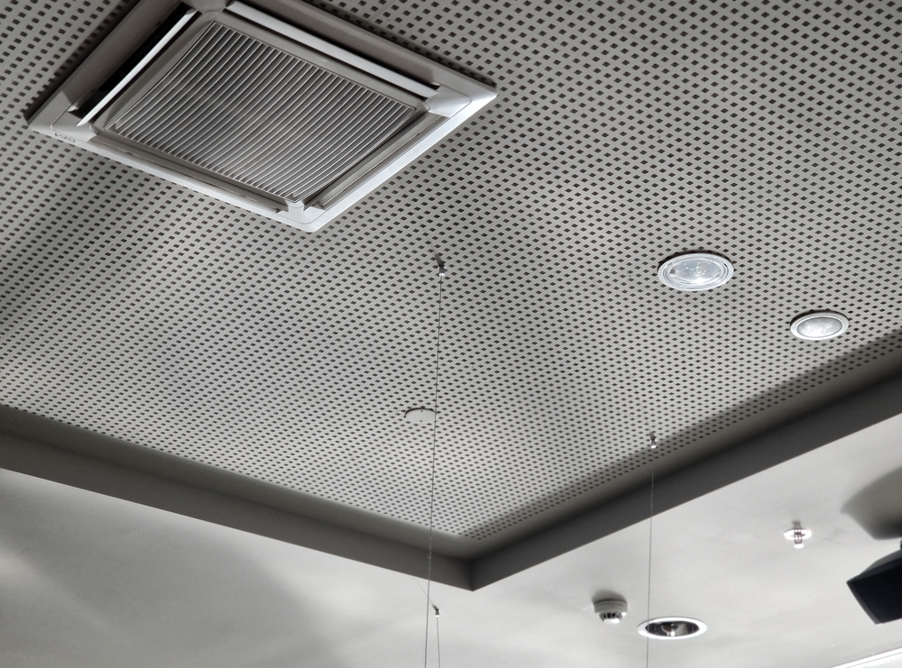 Perforated,Plasterboard,Ceiling,Panels,Shatter,Echo,In,A,Large,Hall ceiling panels surround sound